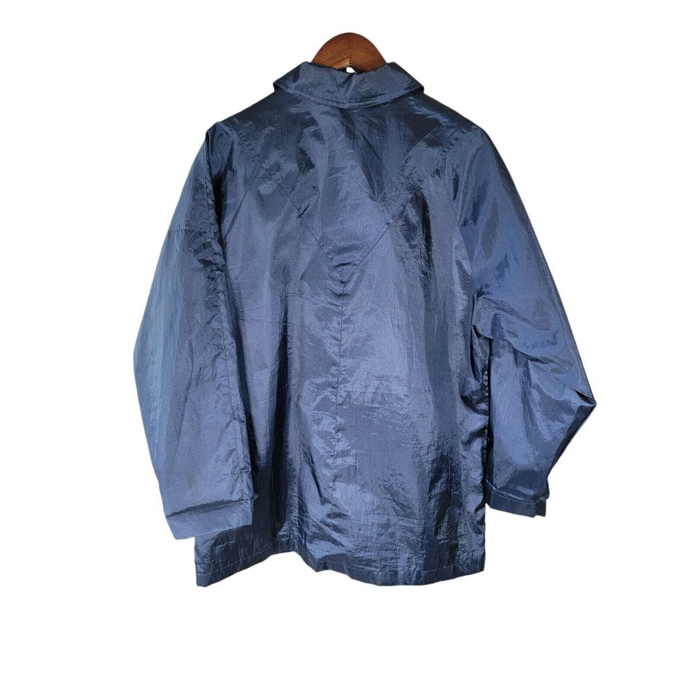 VTG Haband Mens Size Medium Blue Windbreaker Lightweight Full Zip Jacket - Picture 2 of 4